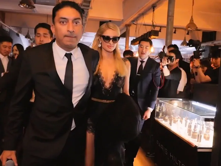 Sheeraz Hasan with Paris Hilton