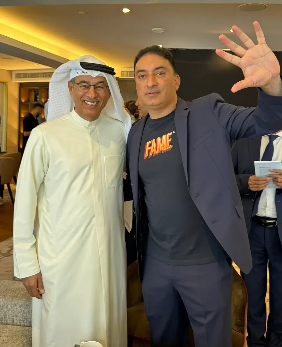Sheeraz Hasan with Mohamed Alabbar